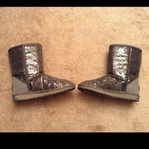 Pewter sparkling boots/NWT